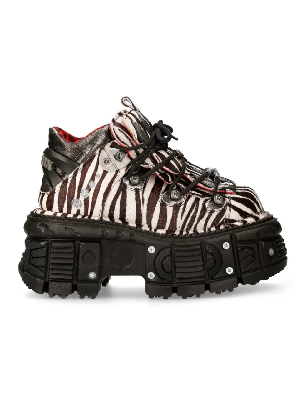 Platform | Platform*New Rock ANKLE BOOT ANIMAL PRINT IMPERFECT TANK WITH LACES M-MET011-C10