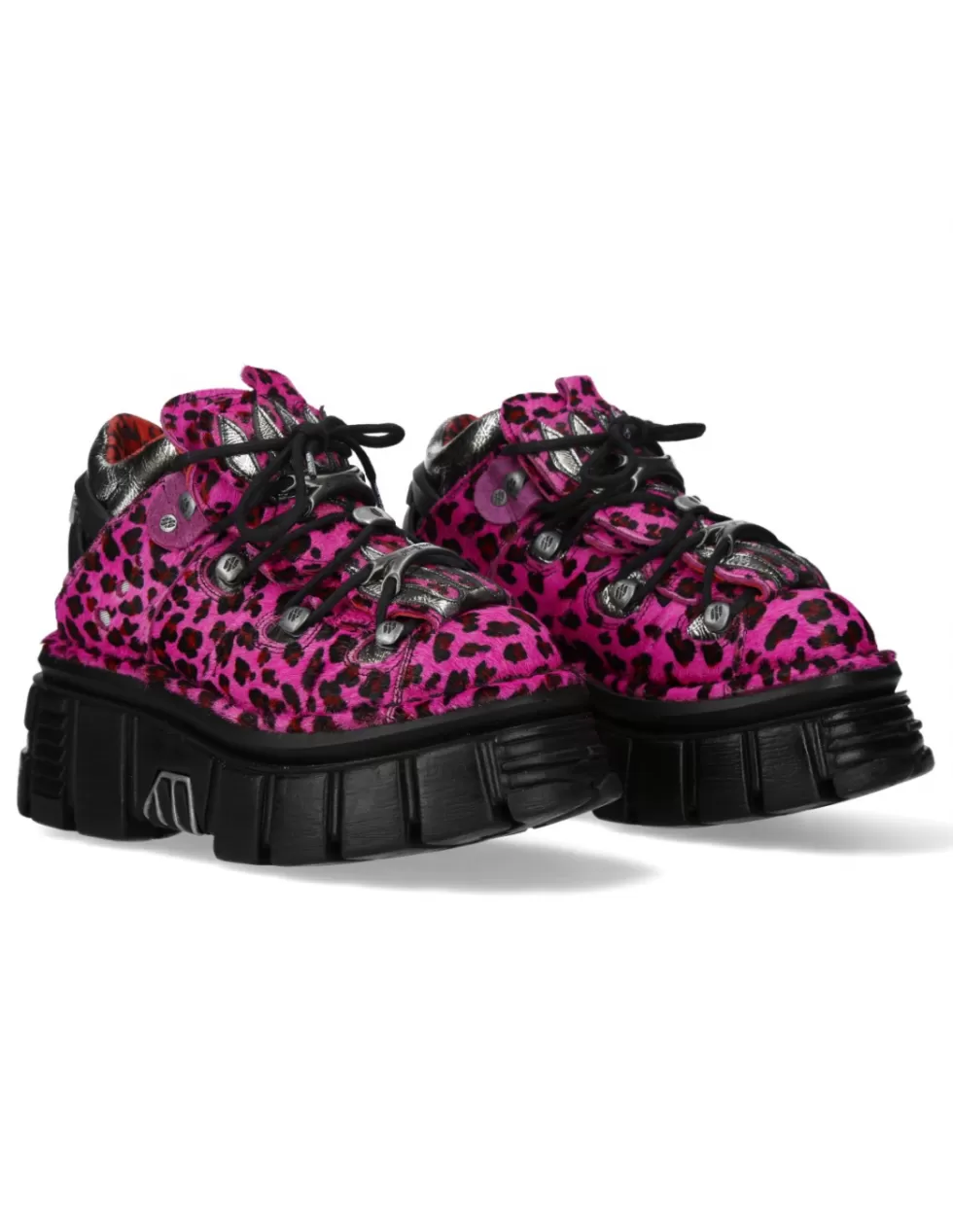 Platform | Platform*New Rock ANKLE BOOT ANIMAL PRINT TOWER WITH LACES M-MET011-C7