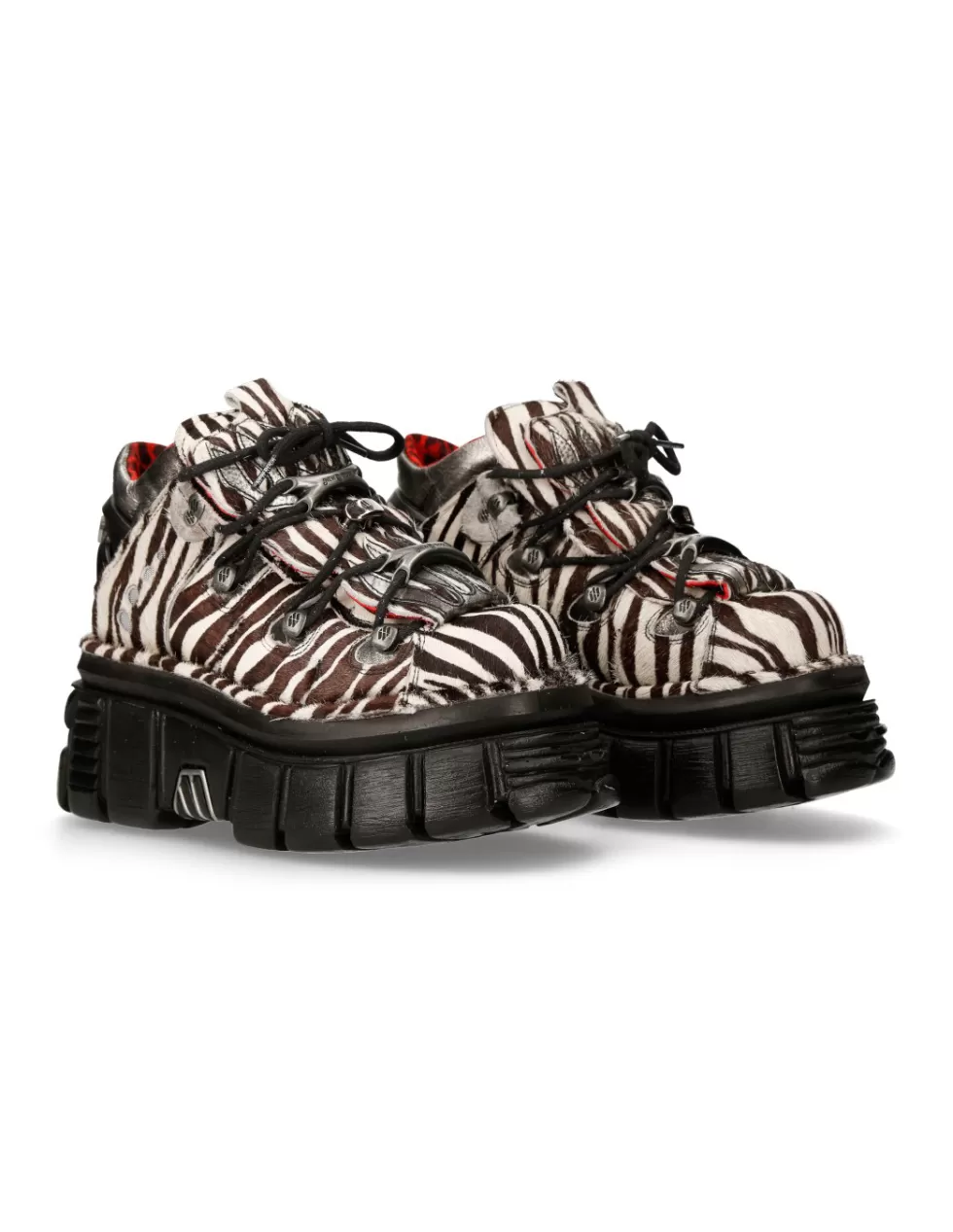 Platform | Platform*New Rock ANKLE BOOT ANIMAL PRINT TOWER WITH LACES M-MET011-C9