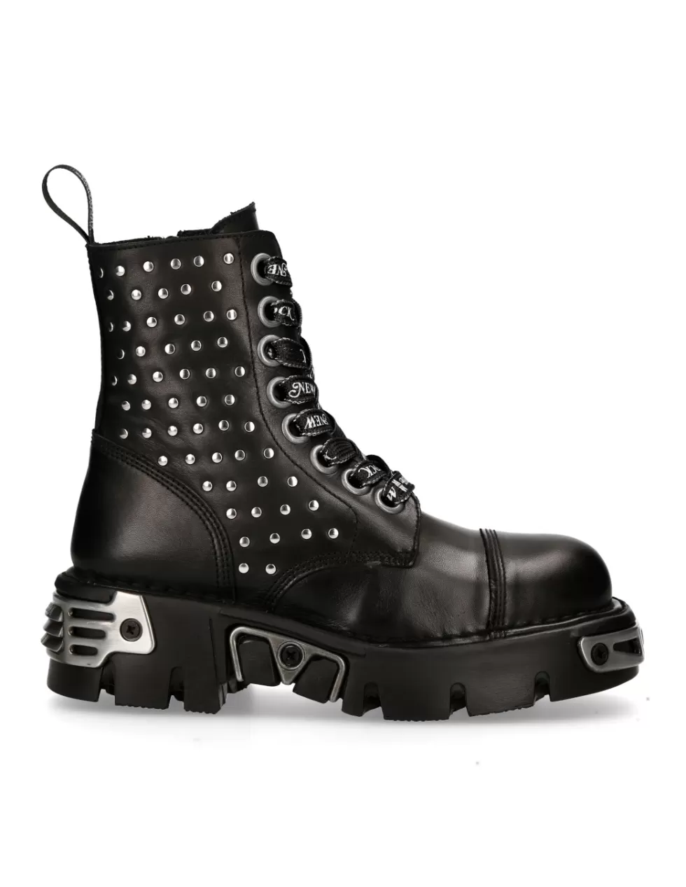 Military | Boots*New Rock ANKLE BOOT BLACK REACTOR WITH LACES M-MILI247-C1