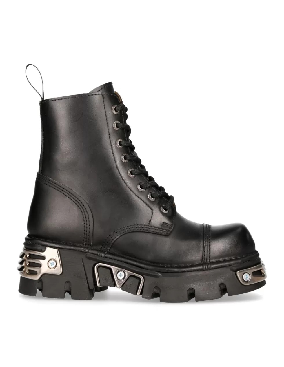 Military | Boots*New Rock ANKLE BOOT BLACK REACTOR WITH LACES M-NEWMILI083-S35