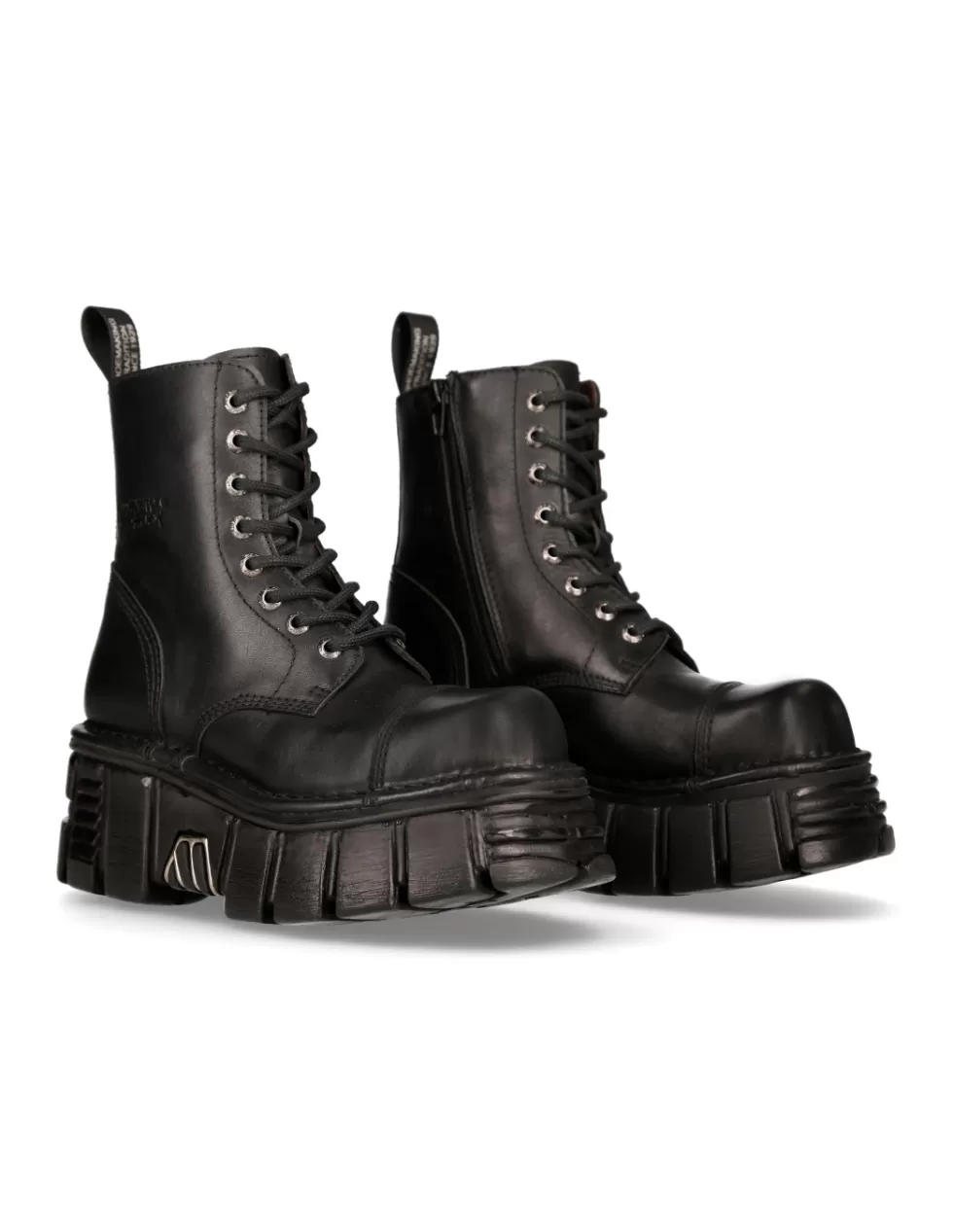 Military | Boots*New Rock ANKLE BOOT BLACK TOWER WITH LACES M-NEWMILI083-S39