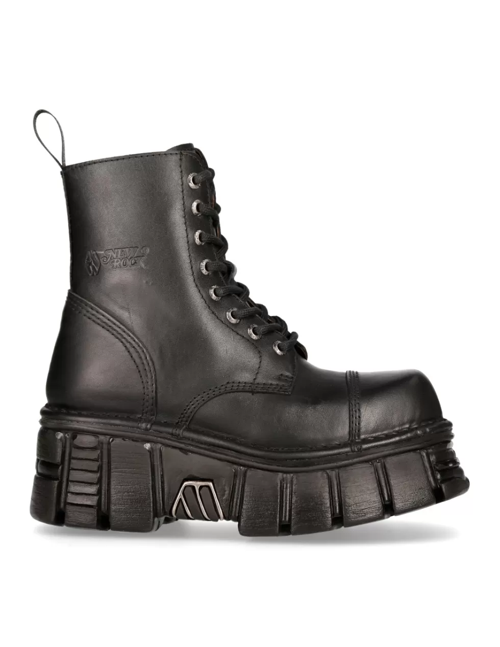 Military | Boots*New Rock ANKLE BOOT BLACK TOWER WITH LACES M-NEWMILI083-S39