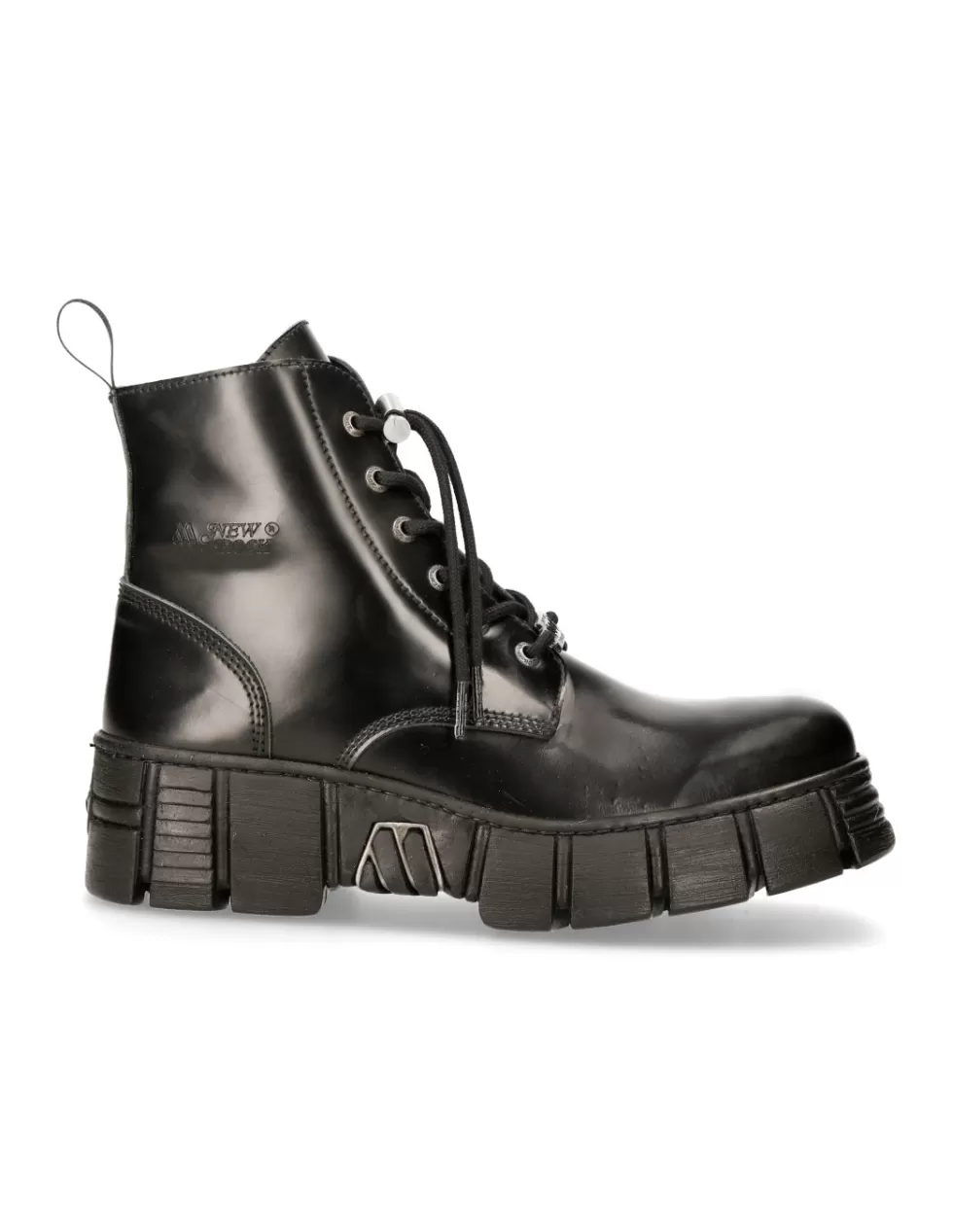 Boots | Boots*New Rock ANKLE BOOT BLACK TOWER WITH LACES M-WALL025N-C3