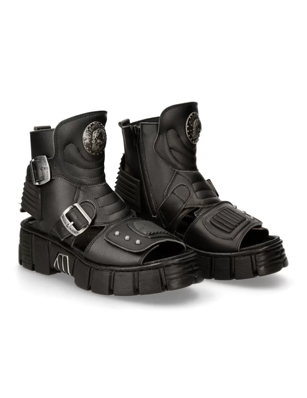 Sandals*New Rock BIO BLACK TOWER M-BIOS106-V2