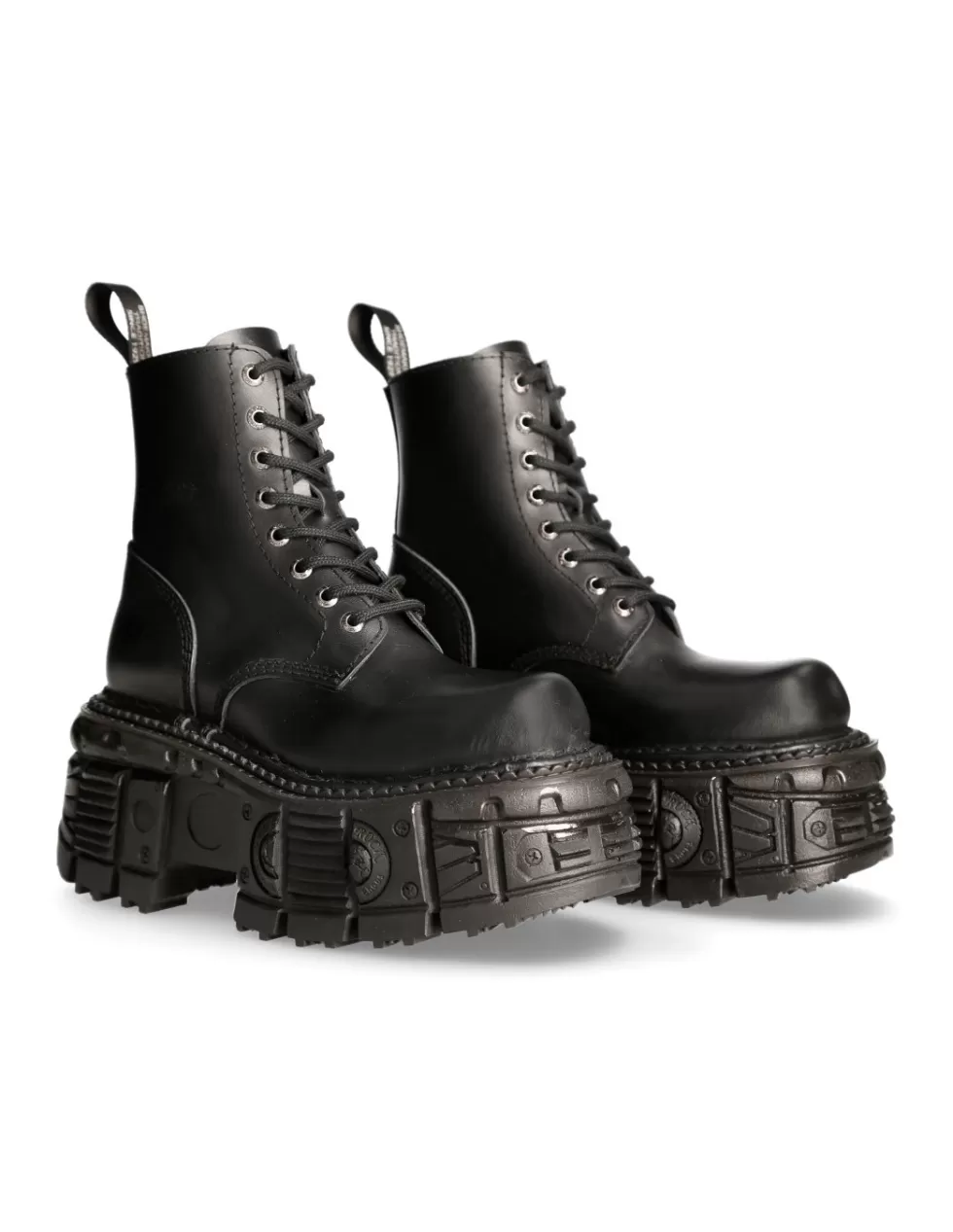 Platform | Platform*New Rock BLACK IMPERFECT WITH LACES M-MILI084N-S5