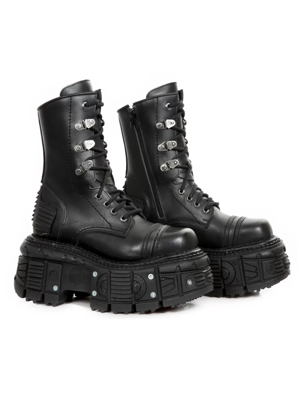 Platform | Platform*New Rock BOOT BLACK IMPERFECT M-TANK012-C1