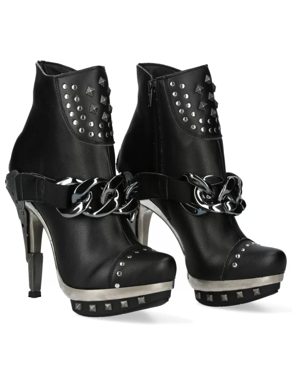 Heels | High Heels*New Rock BOOT BLACK PLATF.ACERO M-PUNK003CAD-V1