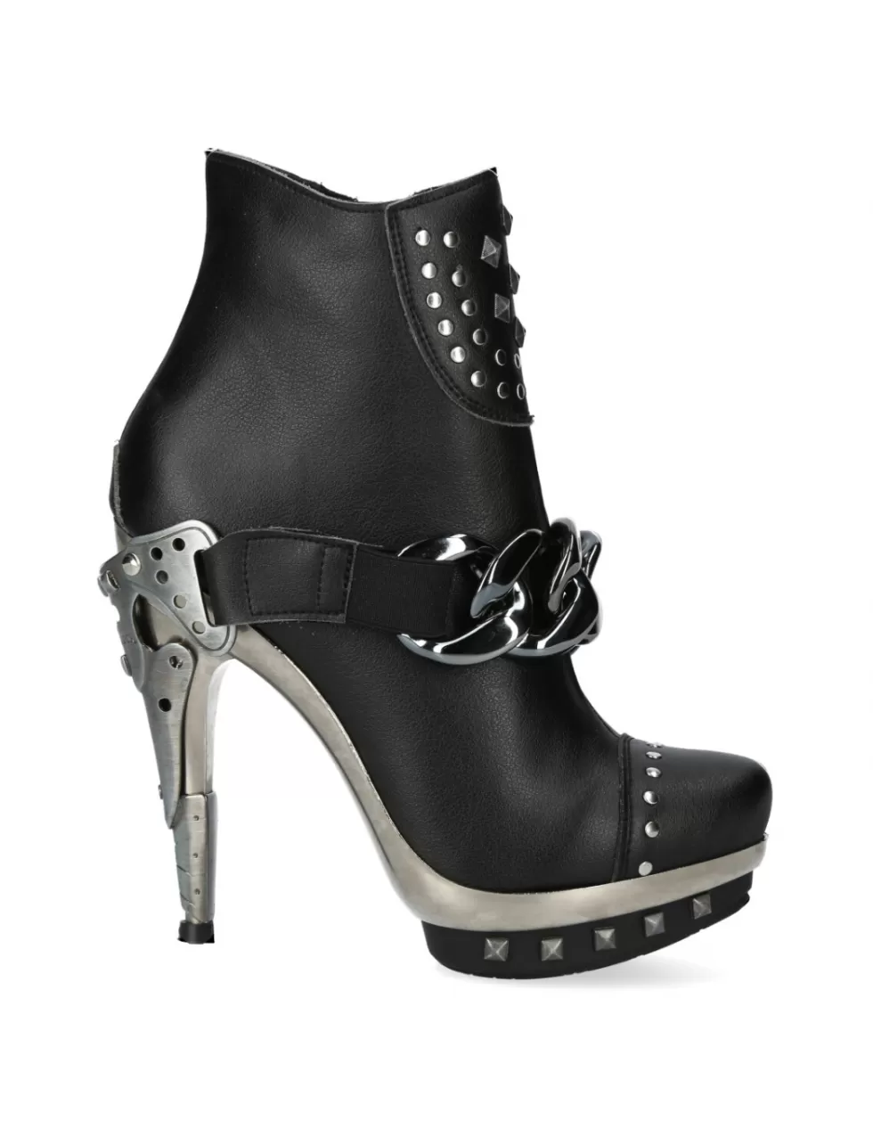 Heels | High Heels*New Rock BOOT BLACK PLATF.ACERO M-PUNK003CAD-V1