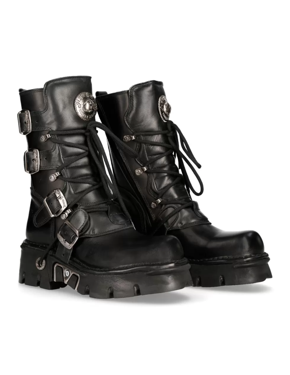 Military | Boots*New Rock BOOT BLACK REACTOR WITH LACES M-373-S29