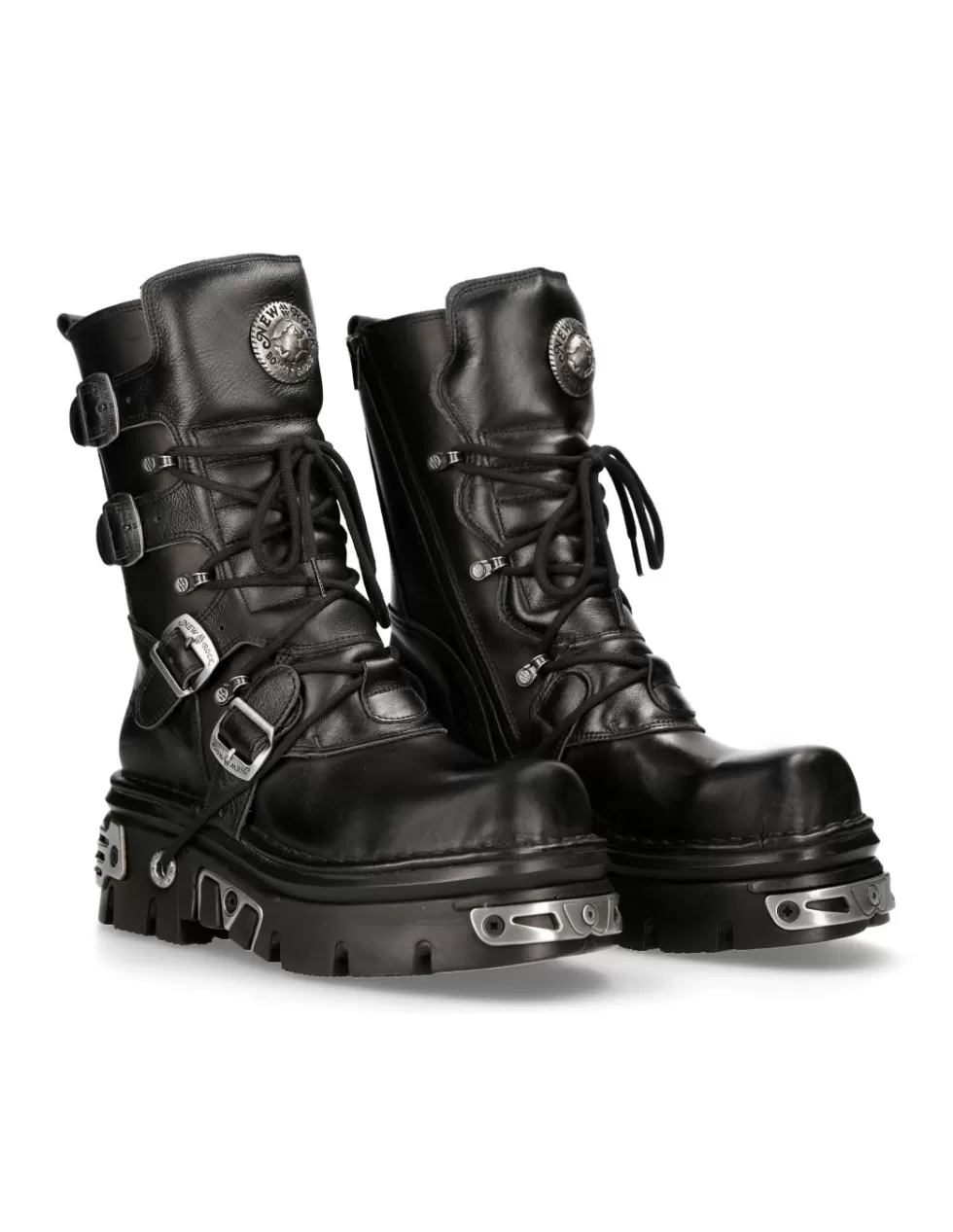 Military | Boots*New Rock BOOT BLACK REACTOR WITH LACES M-373-S4