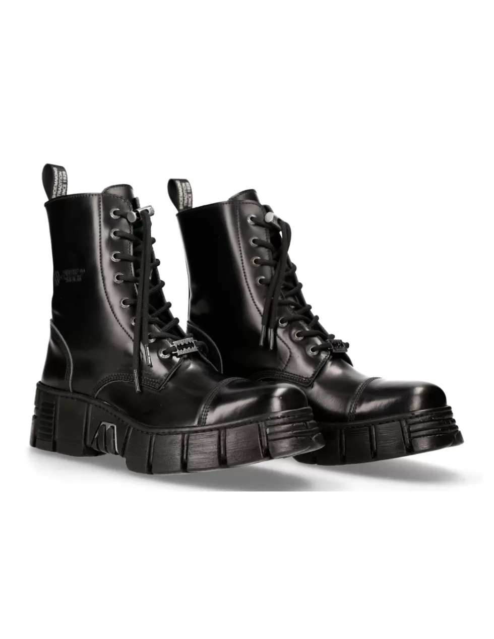 Boots | Boots*New Rock BOOT BLACK TOWER WITH LACES M-WALL126N-C1