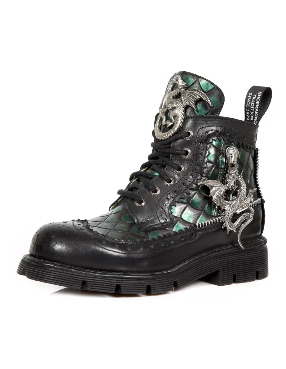 Military*New Rock BOOT METALLIC M-MILI124-C1