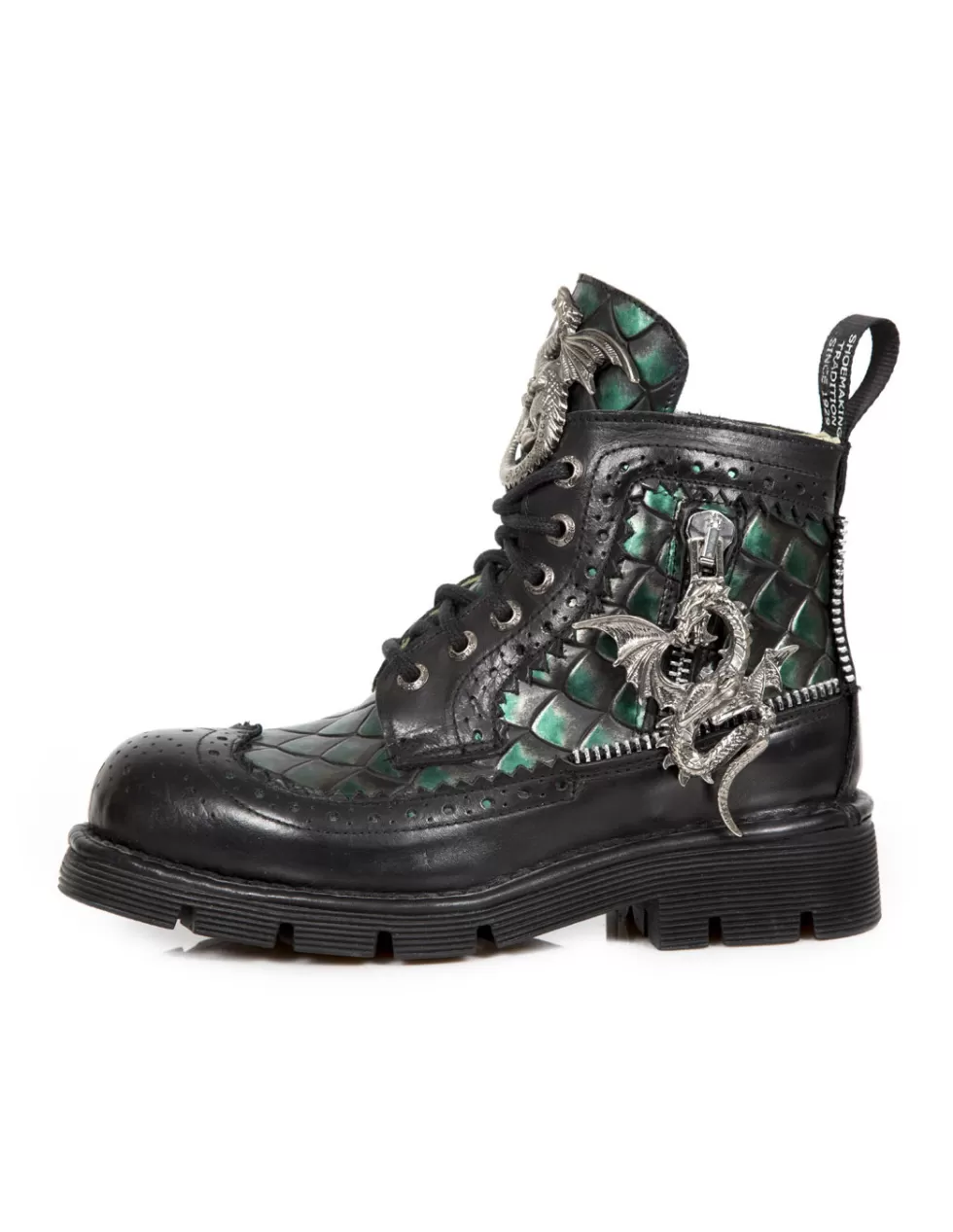 Military*New Rock BOOT METALLIC M-MILI124-C1