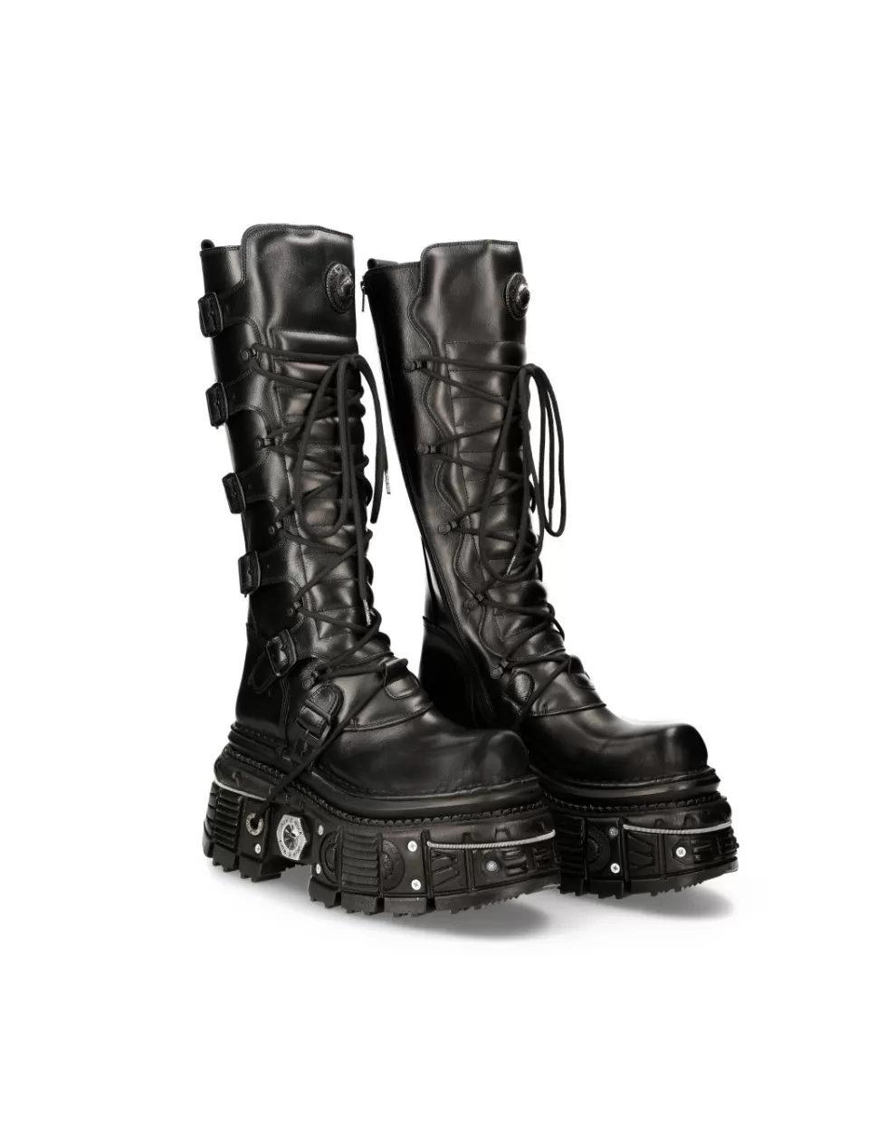 Platform | Platform*New Rock HIGH BOOT BLACK IMPERFECT M-272-C46