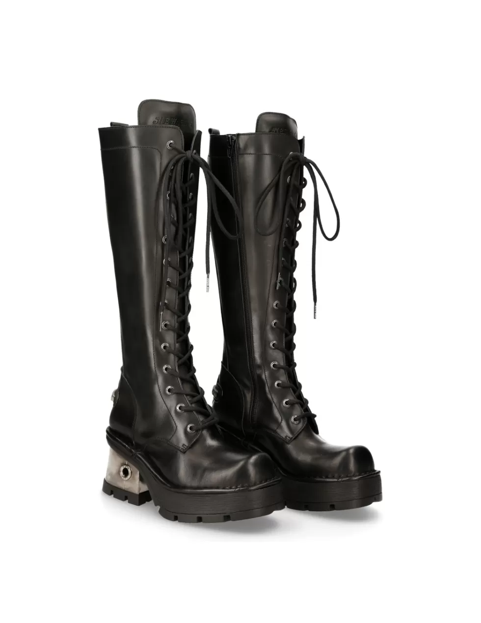 Boots | Boots*New Rock HIGH BOOT BLACK NEW WITH LACES M-236-S1