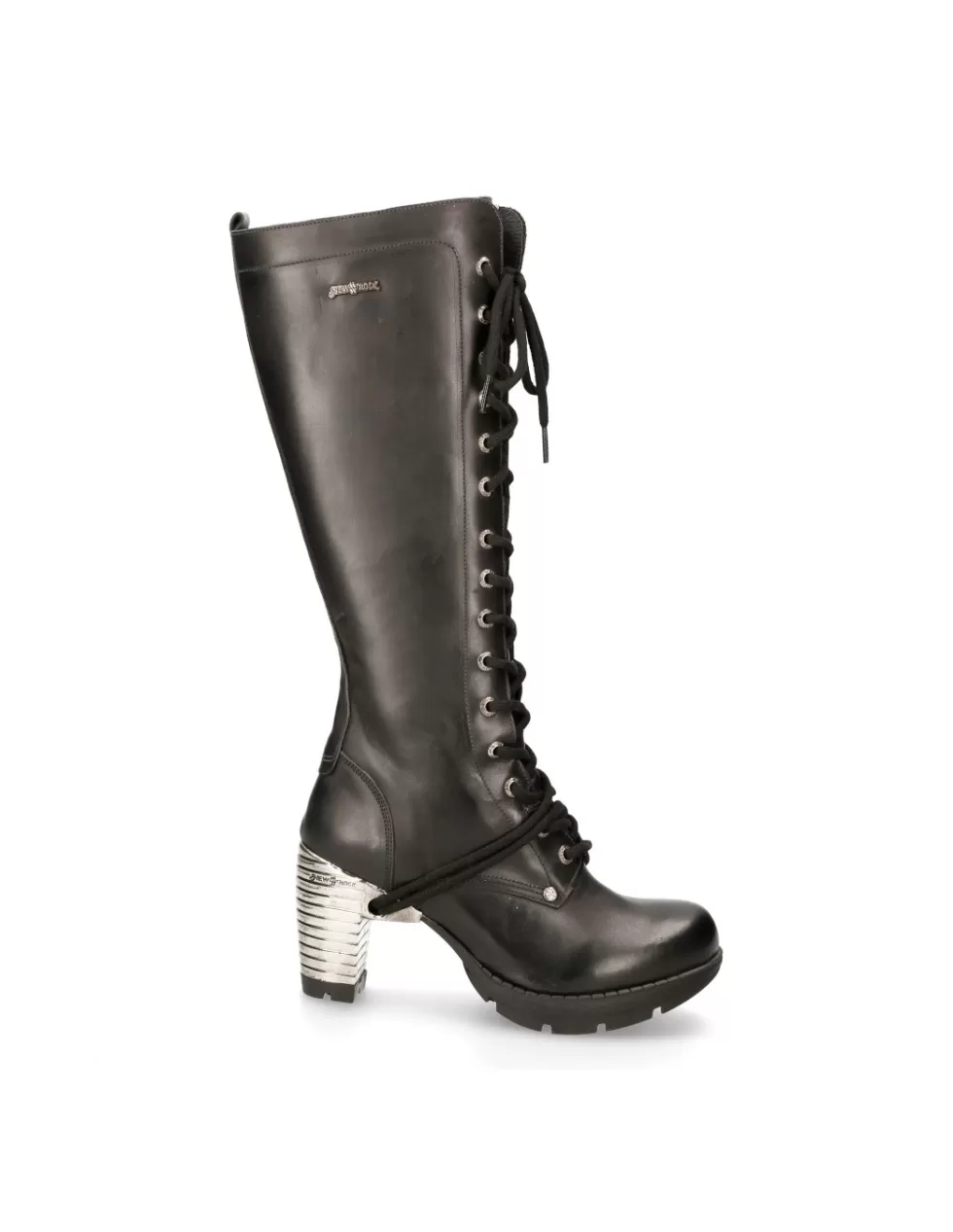 Heels | Military*New Rock HIGH BOOT BLACK TRAIL M-TR005-S1