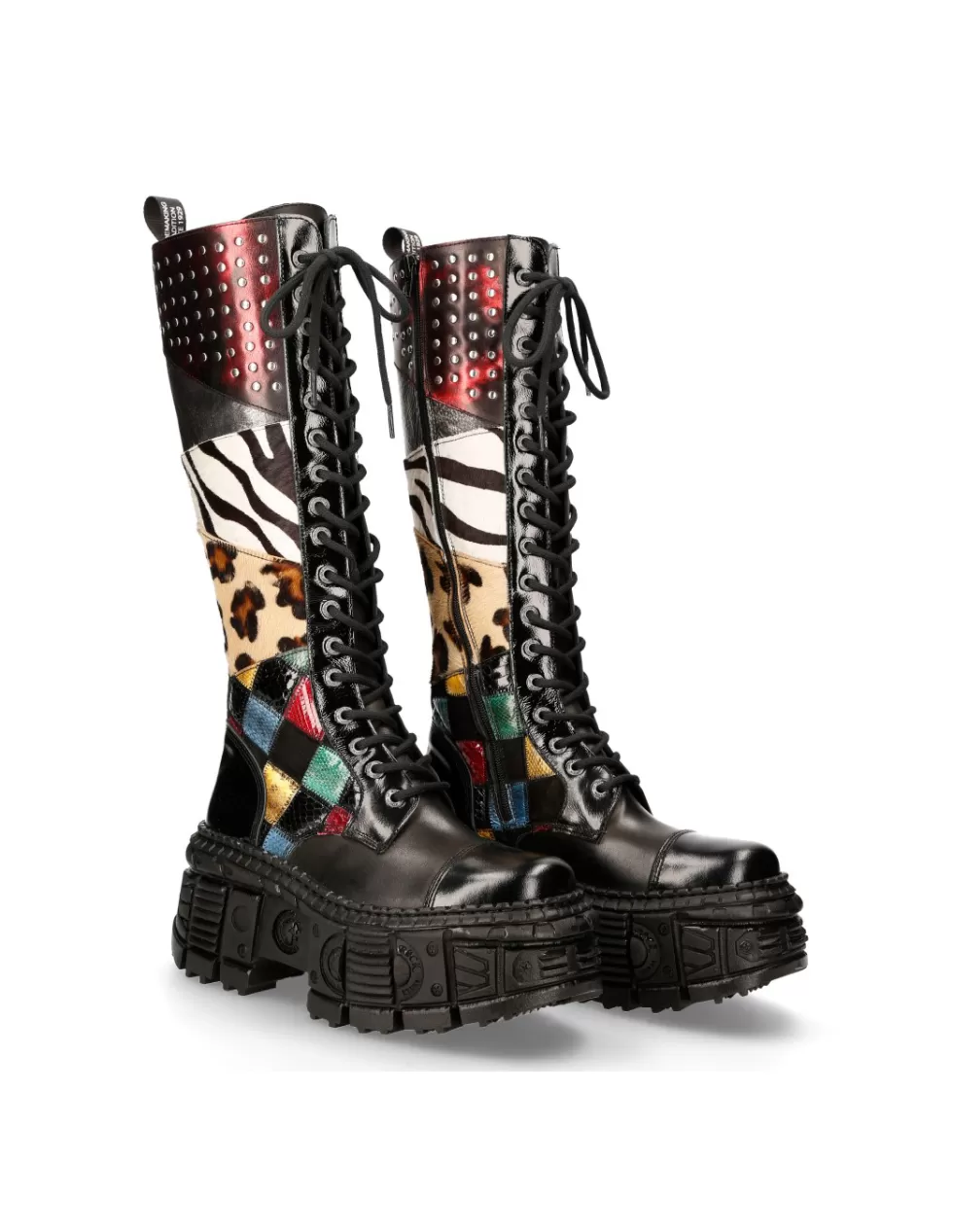 Platform | Platform*New Rock M-WALL210-S1 HIGH BOOT TANK WITH LACES