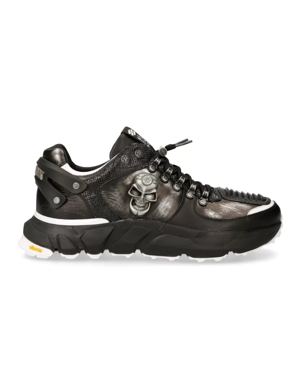 Sneakers | Sneakers*New Rock SHOE BLACK SPIDER WITH LACES M-CHRONO005-S5